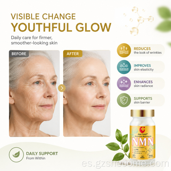 Shecome Older NMN 9000mg Cápsulas Longevidad NAD+ Soporte